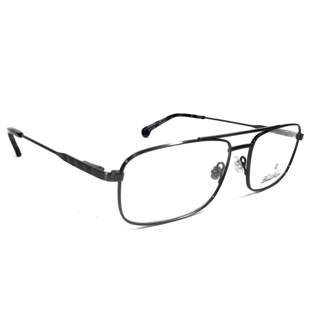 Brooks Brothers Eyeglasses Frames BB1033 1630 Grey Square Full Rim 55-16-145 V35